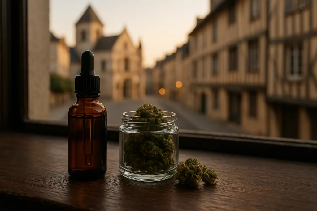 huile cbd et fleurs a poitiers vue urbaine